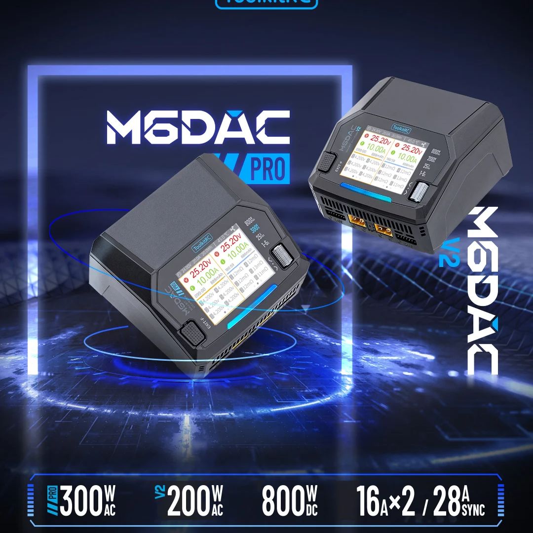 Toolkitrc M6Dac Smart Charger - Caricabatterie e Scaricabatterie Intelligente a Doppio