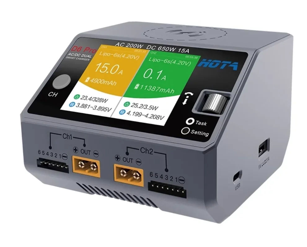 HOTA D6 Pro Caricabatterie Int - Hota D6 Pro Dual Lipo Charger recensione e prezzo