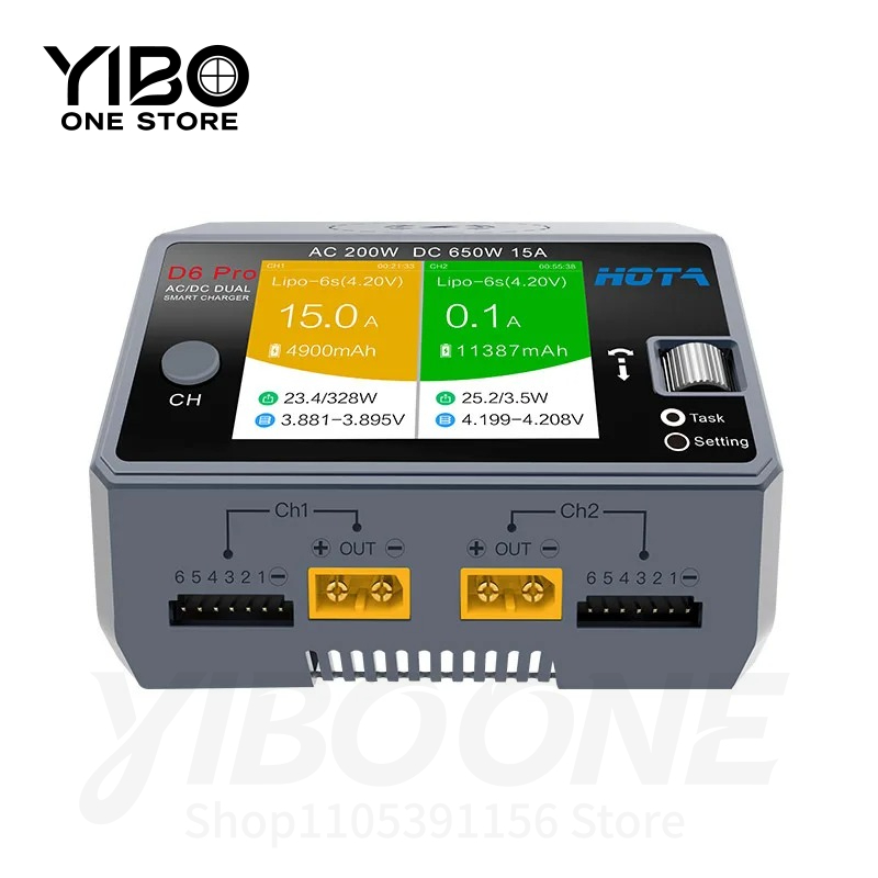 Caricabatterie Intelligente D6 - Hota D6 Pro Dual Lipo Charger recensione e prezzo