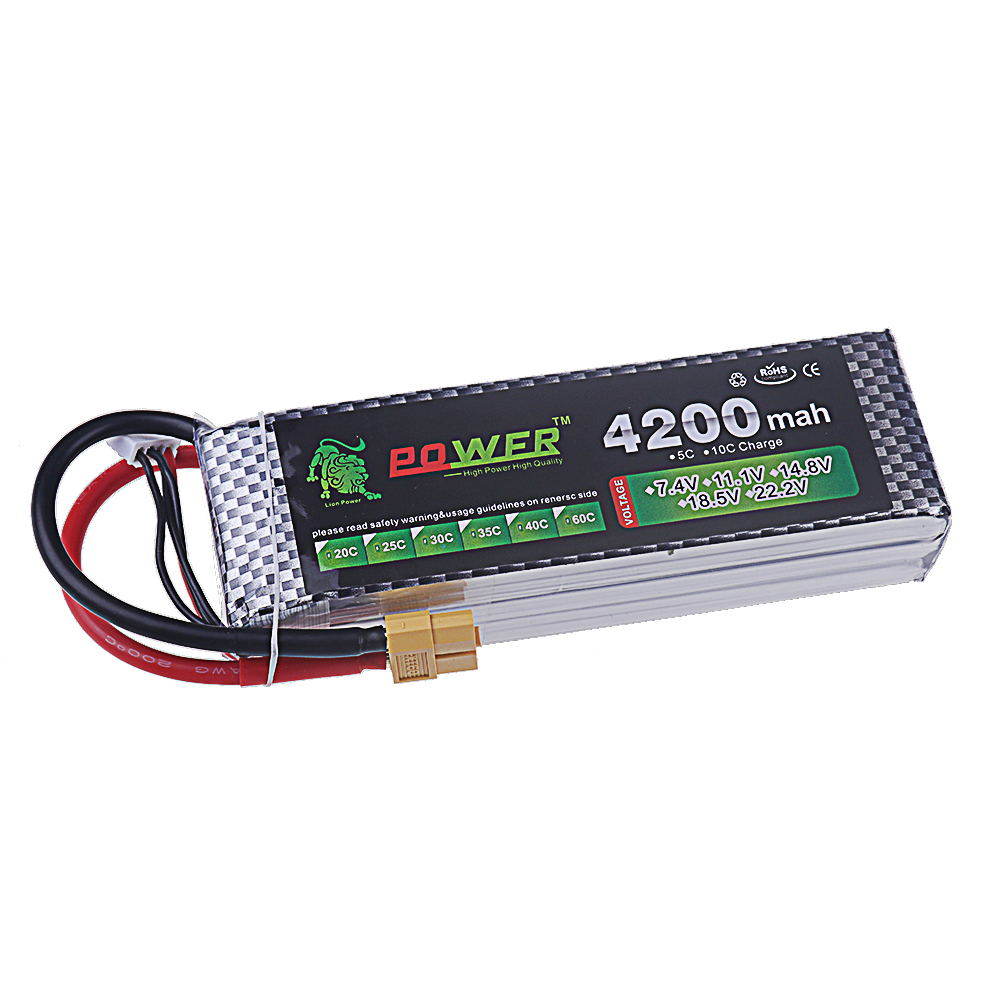 Batteria Lipo 4200mAh 5200mAh  - 4S Lipo Battery 14.8V 6000Mah recensione e prezzo